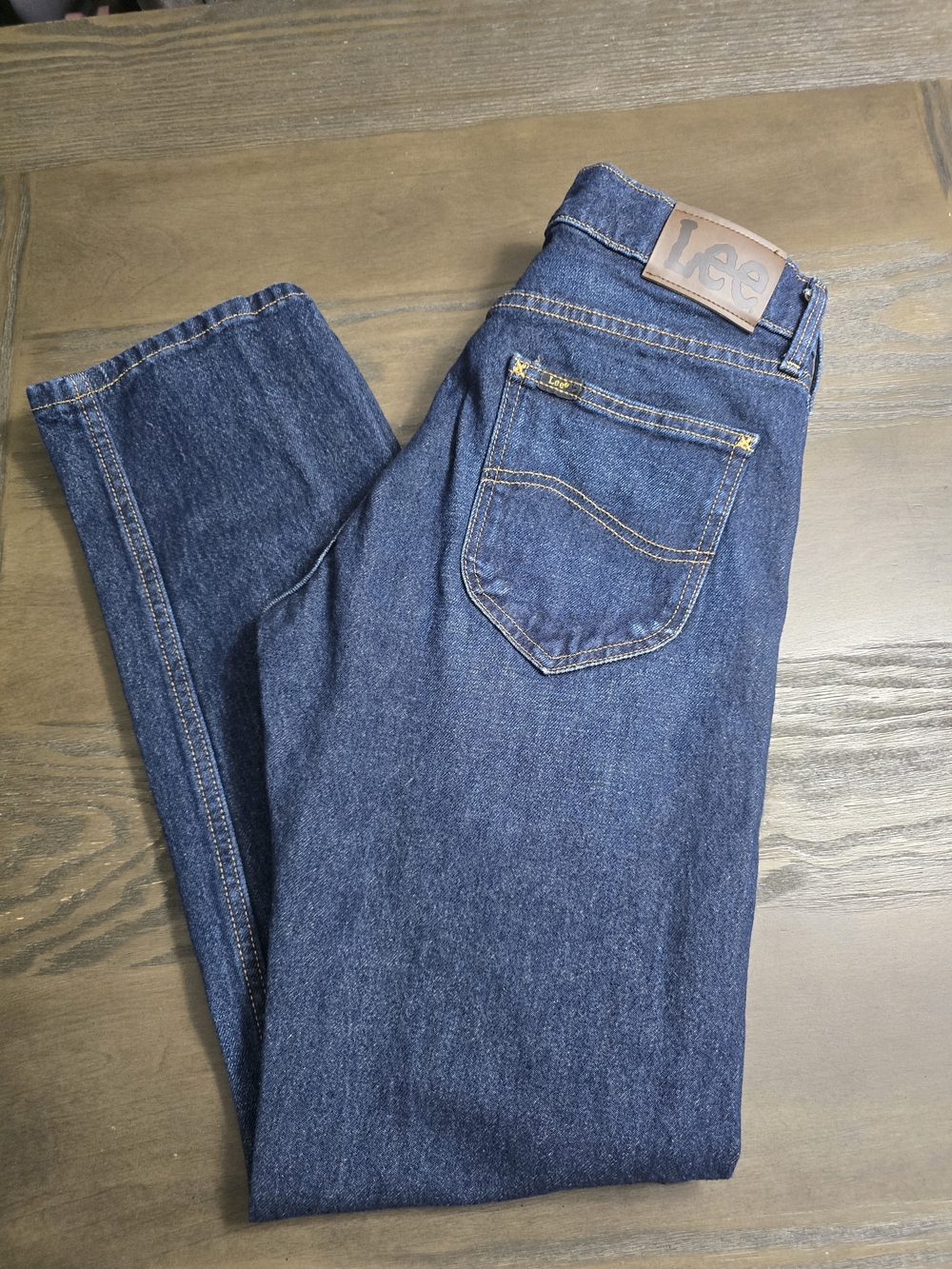 Lee Men’s Dark Blue Straight-Leg Jeans